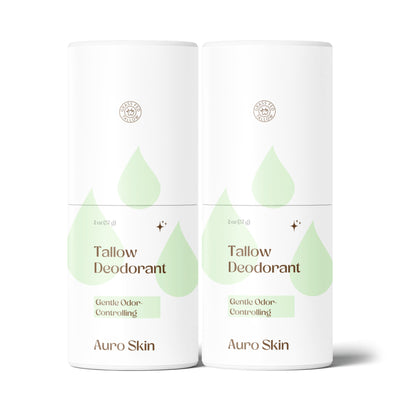 Auro Skin 2 Pack Natural Tallow Deodorant Stick for long-lasting odor protection