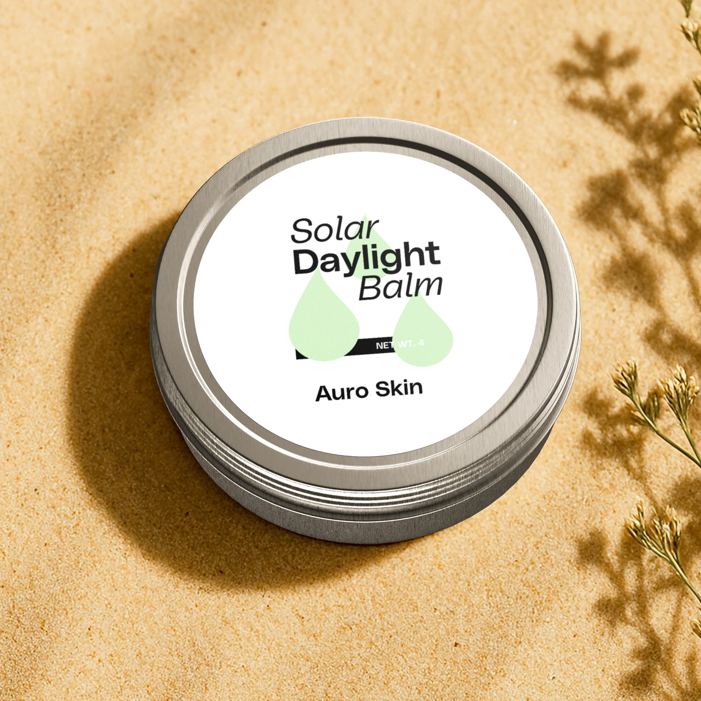Natural skincare balm to prevent sunburn and premature aging