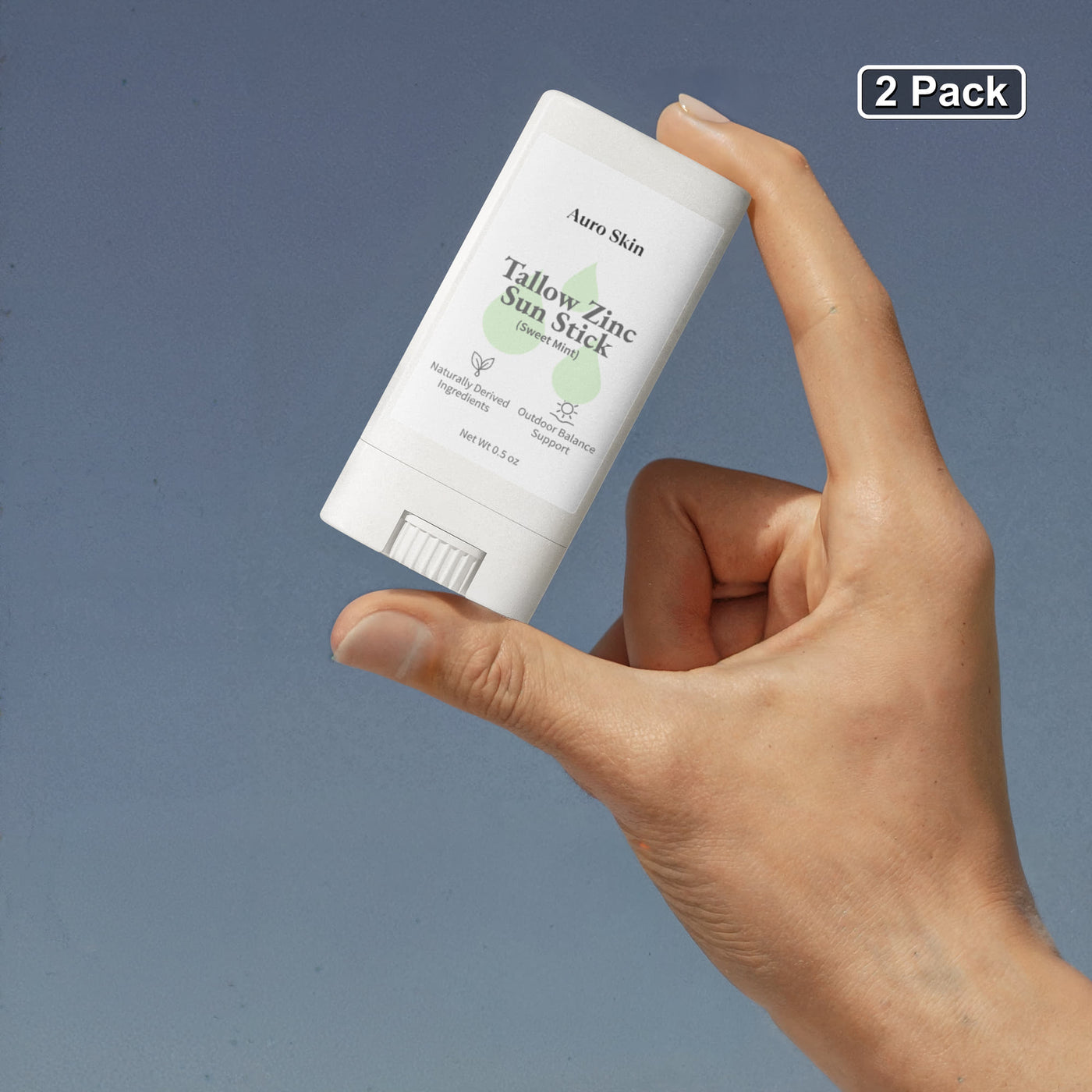 2 Pack Tallow Zinc Sun Stick Auro Skin