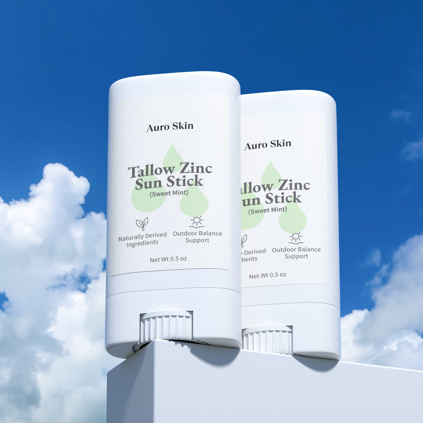 2 Pack Tallow Zinc Sun Stick Auro Skin