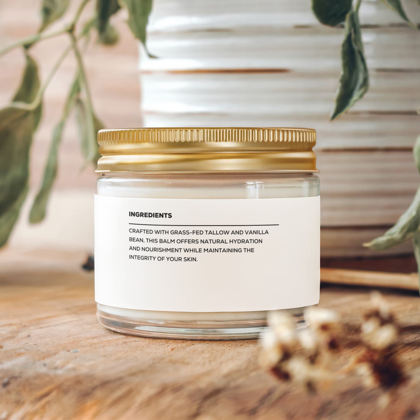 Whipped Tallow Balm with Vanilla Bean