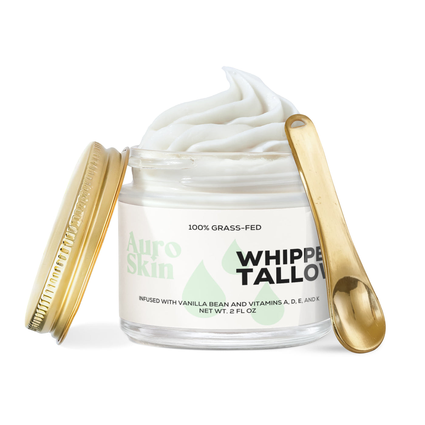 Auro Skin Whipped Tallow Balm with Vanilla Bean for deeply nourished skin