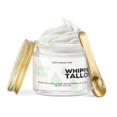 Auro Skin Whipped Tallow Balm with Vanilla Bean for deeply nourished skin