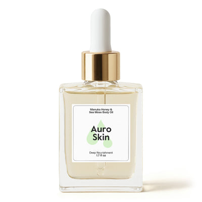 Manuka Honey Sea Moss Body Oil for deep hydration and glowing skin