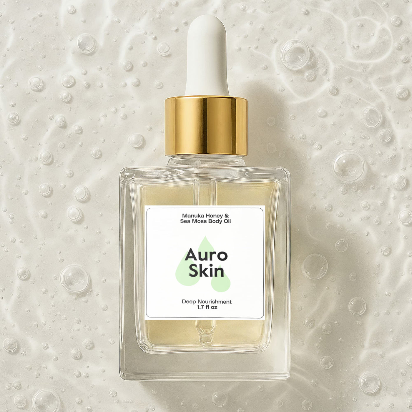 Natural moisturizing body oil with Manuka honey and sea moss