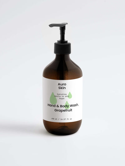 Hand & Body Wash Grapefruit – gently cleanses and refreshes skin with a citrus scent.